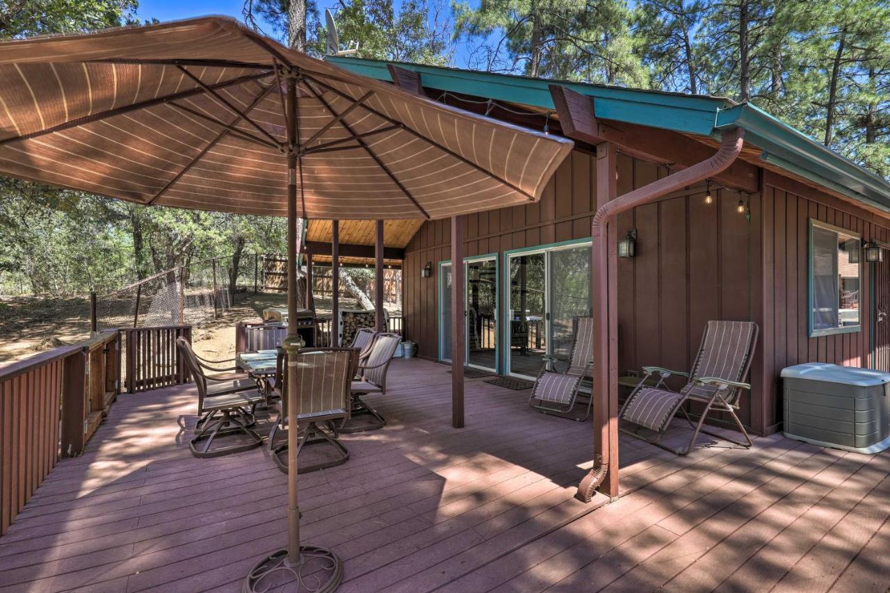 Rustic-Chic Prescott Cabin With Deck In Wooded Area! Eksteriør bilde