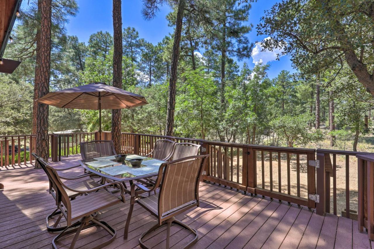 Rustic-Chic Prescott Cabin With Deck In Wooded Area! Eksteriør bilde
