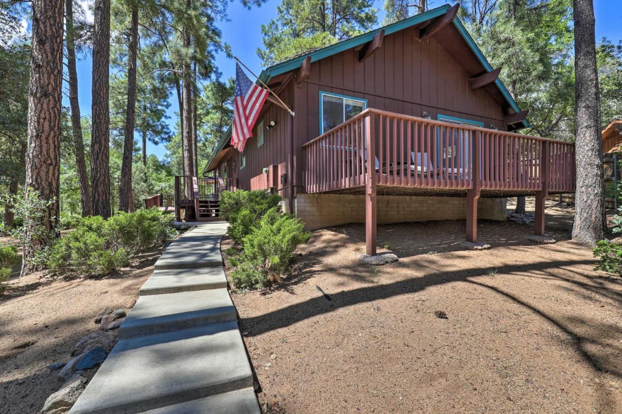 Rustic-Chic Prescott Cabin With Deck In Wooded Area! Eksteriør bilde